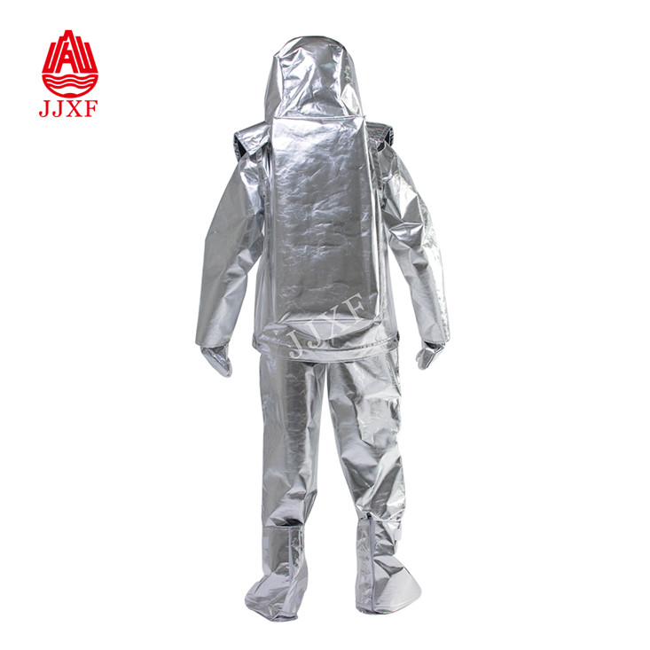  Top design ireman anti fire aluminized proximity safety suits
